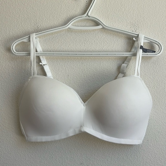 NWT Aerie Real Happy Wireless Push Up Bra White - Picture 1 of 6